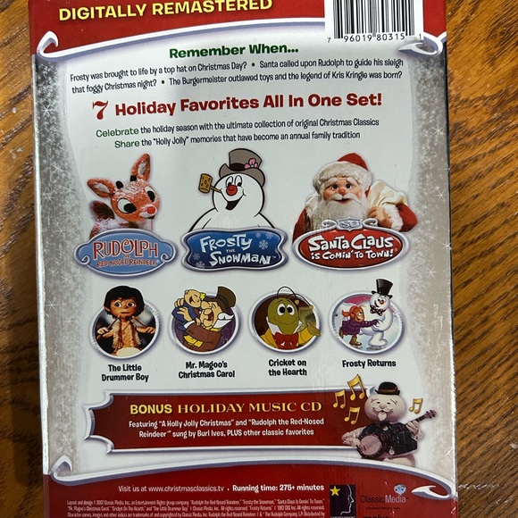 The Original Christmas Classic 4 DVD Set. Limited keepsake edition + Bonus CD. - Picture 8 of 10